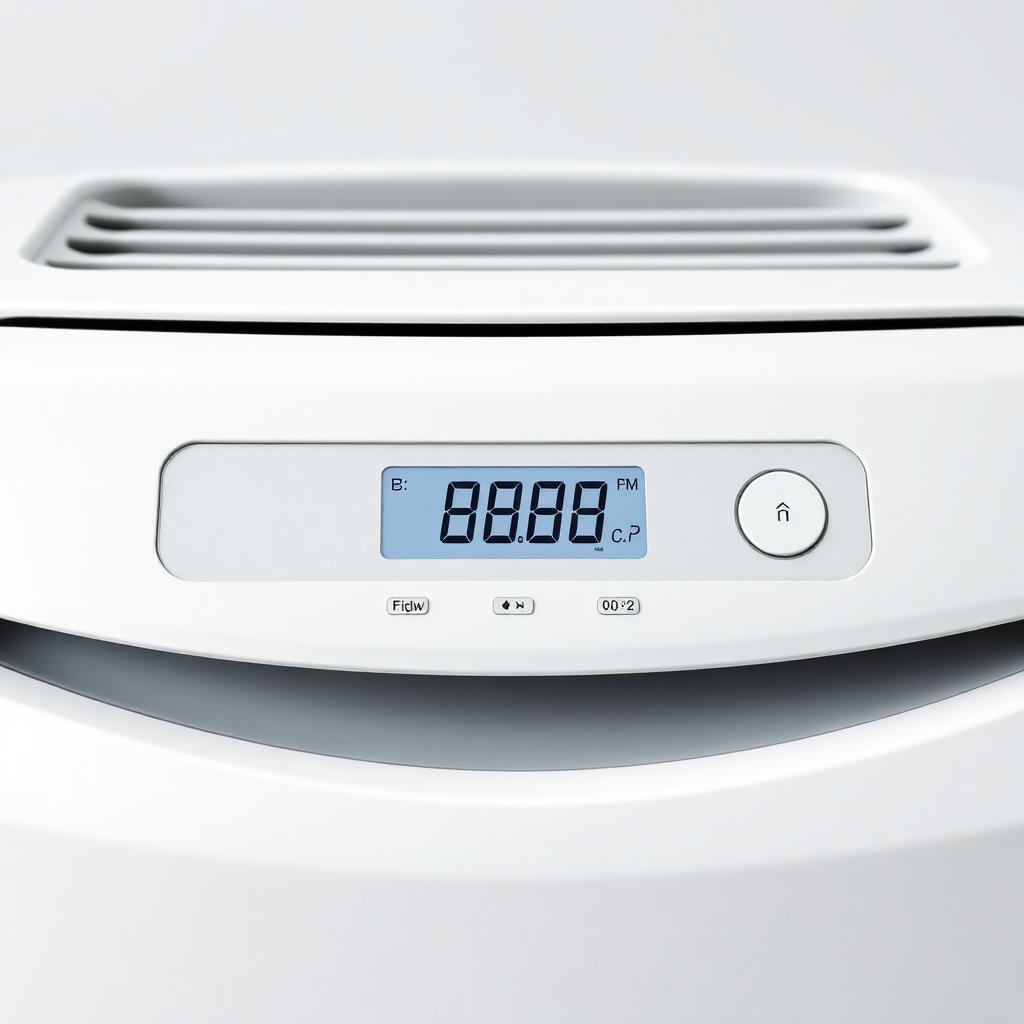 MeacoCool digital control panel close-up